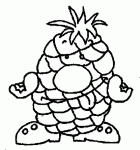 coloriages de ananas