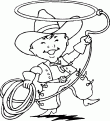 coloriage cowboy 66