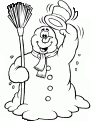 coloriage bonhomme de neige 07