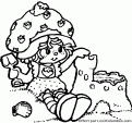 coloriage Charlotte aux fraises 15