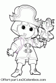 coloriage dora pirate 88