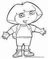 coloriage dora 17