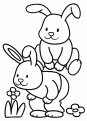coloriage lapin 43