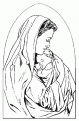 coloriage madonne 04