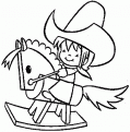 coloriage cowboy 70