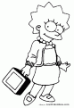 coloriage Lisa Simpson 33