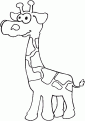 coloriage girafe 19