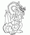 coloriage de dragon 08