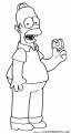 coloriage Homer Simpson 60