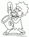 coloriage Lisa Simpson 38