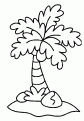 coloriage ile deserte paradis 01