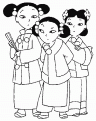 coloriage asiatique japonnais chinois 16