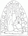 coloriage madonne 09