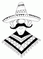 coloriage de mexicain 04