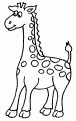 coloriage girafe 04