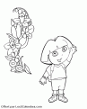 coloriage dora 90