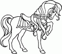 coloriage cheval 50