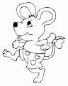 coloriage de souris 03