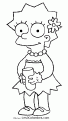 coloriage Lisa Simpson 52