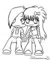 coloriage st valentin couple 004