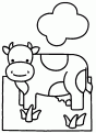 coloriage vache 38