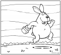 coloriage Oeuf et Lapin de Paques 28