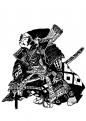 coloriage guerrier-japonais 07