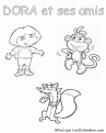 coloriage dora et ses amis 02