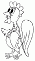 coloriage coq 12