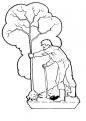 coloriage action plantation-d-un-arbre 095