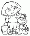 coloriage dora 30