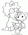 coloriage Maggie Simpson 03