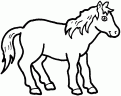 coloriage cheval 04