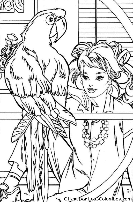 coloriage barbie 106