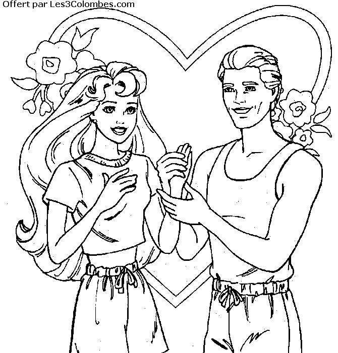 coloriage barbie 13