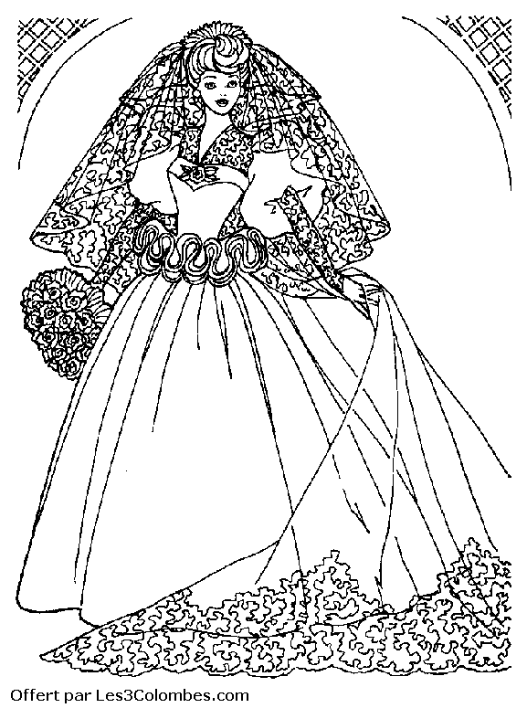 coloriage barbie 19