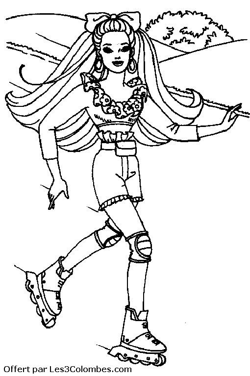 coloriage barbie 21