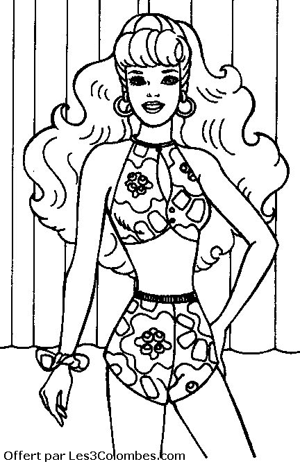 coloriage barbie 22
