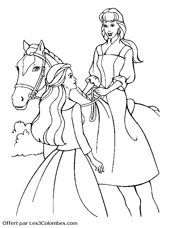 coloriage barbie 23