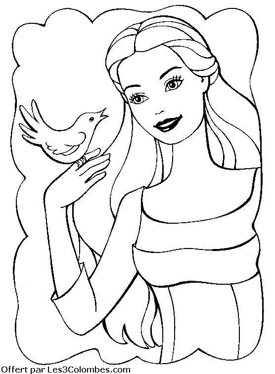 coloriage barbie 25