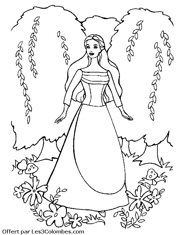 coloriage barbie 26