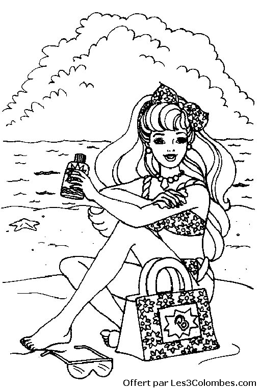 coloriage barbie 27