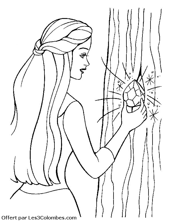 coloriage barbie 33