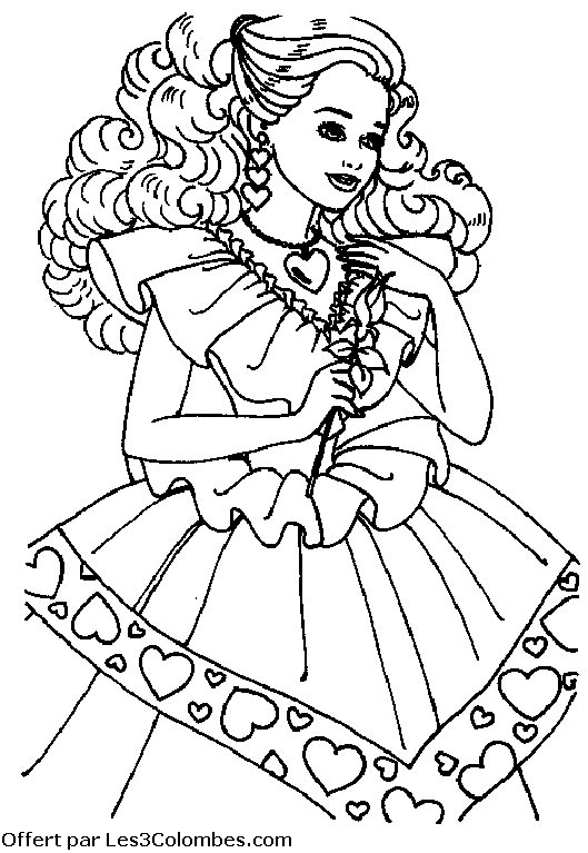 coloriage barbie 35