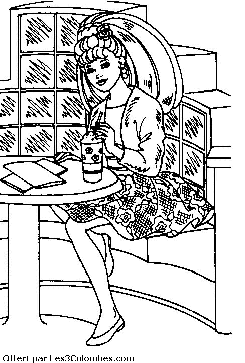 coloriage barbie 37