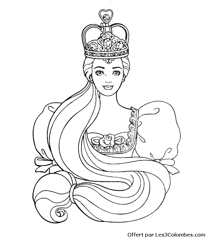 coloriage barbie 45