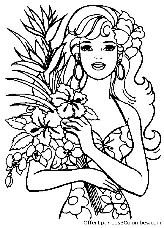 coloriage barbie 46