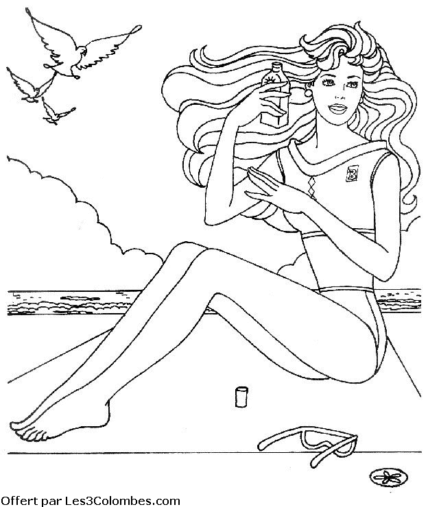 coloriage barbie 53