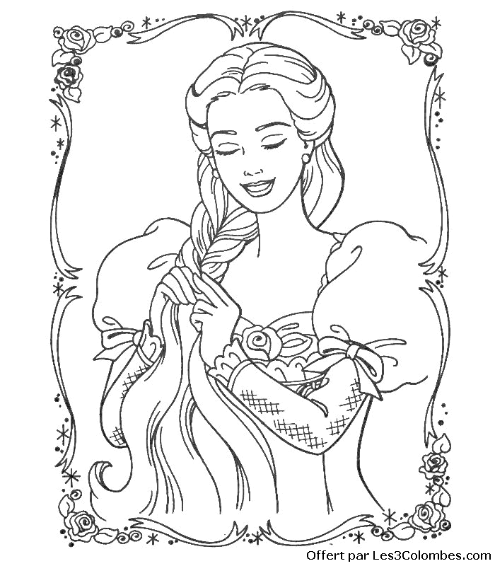 coloriage barbie 64