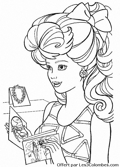 coloriage barbie 65